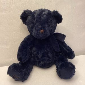 Dennis Basso Home 12 in Sitting Teddy BearMarbled Purple/Blue Plush